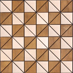 Dekoracyjna Szampańska Złota Geometryczna Płytka Mozaiki HSW18118